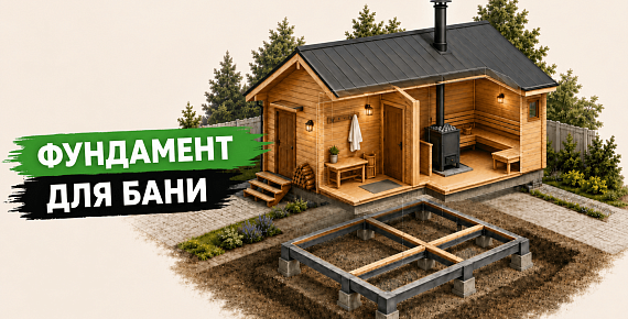 Фундамент для бани: выбор основания для каркасной, брусовой и бревенчатой