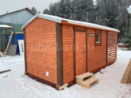 Каркасная баня 6х2.25 м (Тип-3) с доставкой в Ленинградскую область