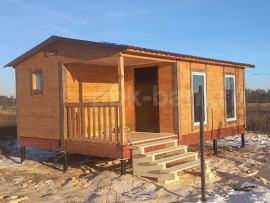 Каркасная баня 6х4,5 м «Каролина» со сборкой в Вологодской области