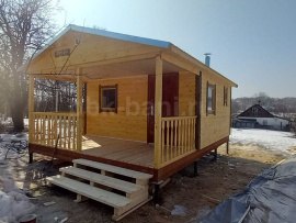 Каркасная баня 6х4,5 м «Каролина» со сборкой в Курской области
