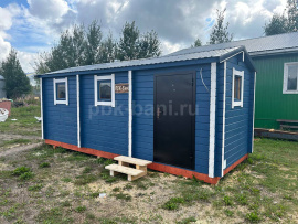 Баня из бруса «Дарьяна» 6х2.4 м с доставкой в Ленинградскую область